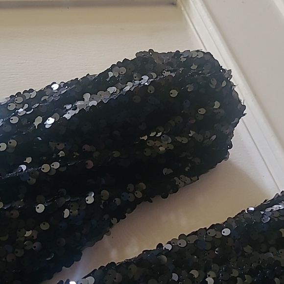 NEW Wayf Carrie Sequined Mini Dress, Black, Sz M - Picture 3 of 6